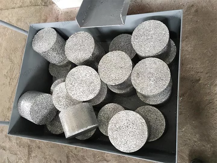 finished products made by shuliy aluminum briquette machine