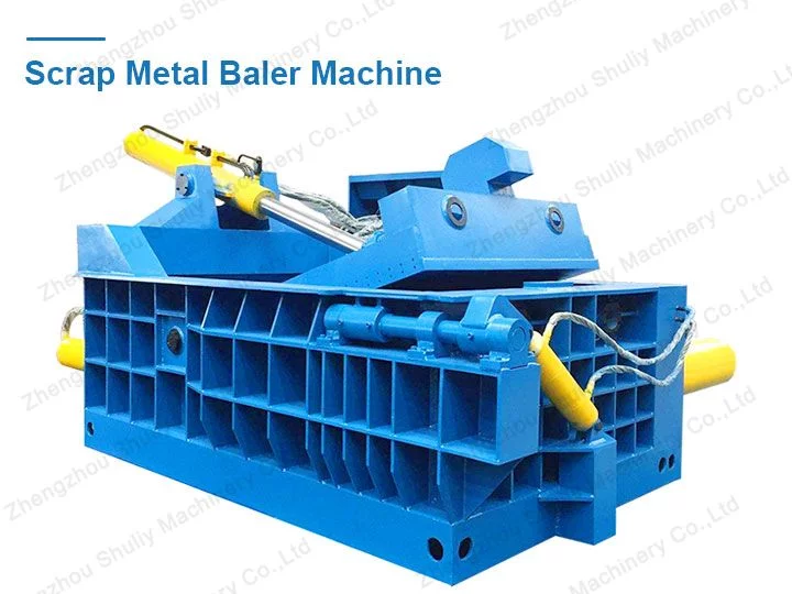 metal scrap baling machine